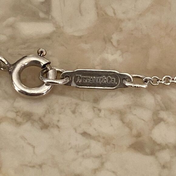 Vintage Tiffany & Co. 18K Gold & Sterling Silver Signature "X" Pendant Necklace - Picture 7 of 7